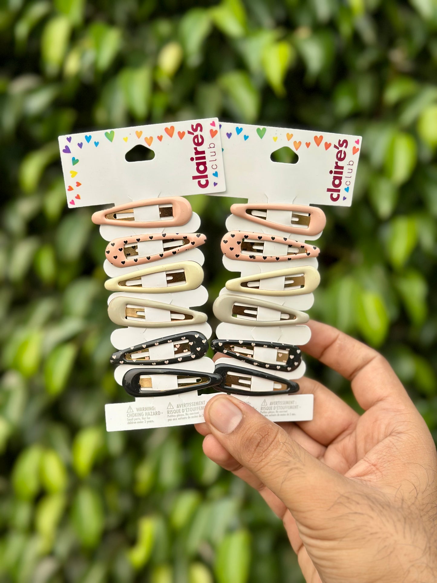 Claire’s Pack of 6 Snapclips🔥