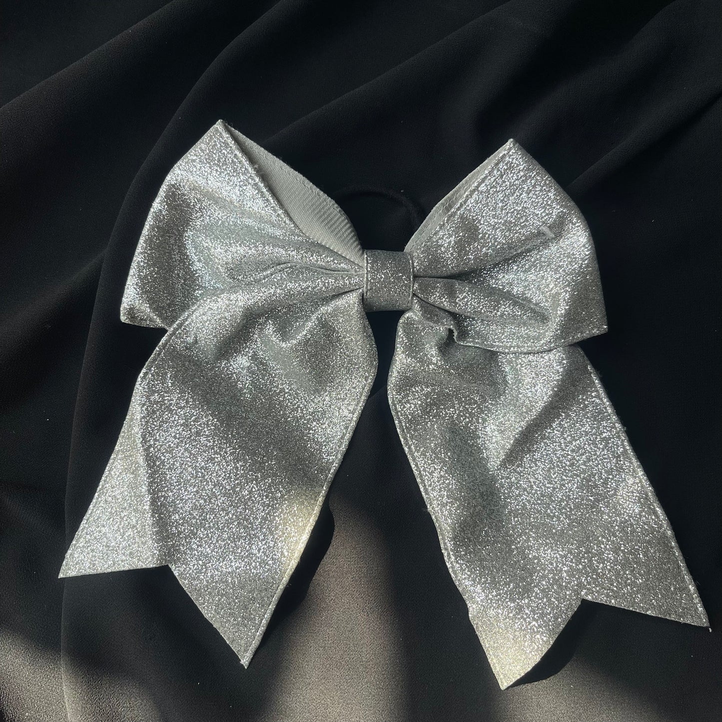 Silver Glittered Hanging Hairtie