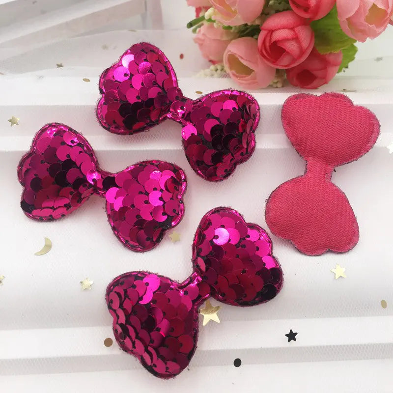 Hot Pink Sequins bows🔥