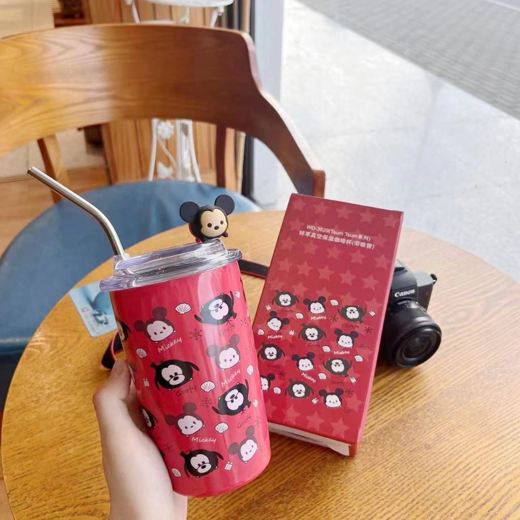 Disney LOTSO, Mickey Mouse Steel Tumbler with Lid🔥 500ml
