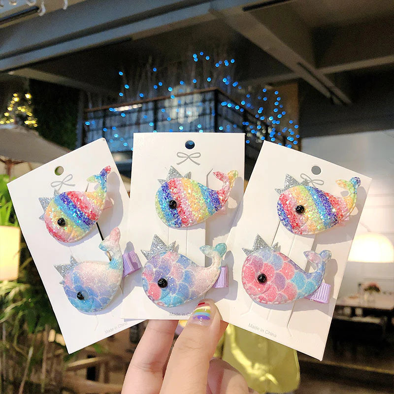 Elaphant/Whale/Rabbit Hairclips Set