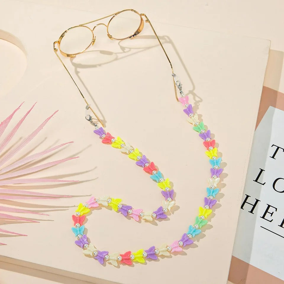 Funky Butterfly Glasses Chain