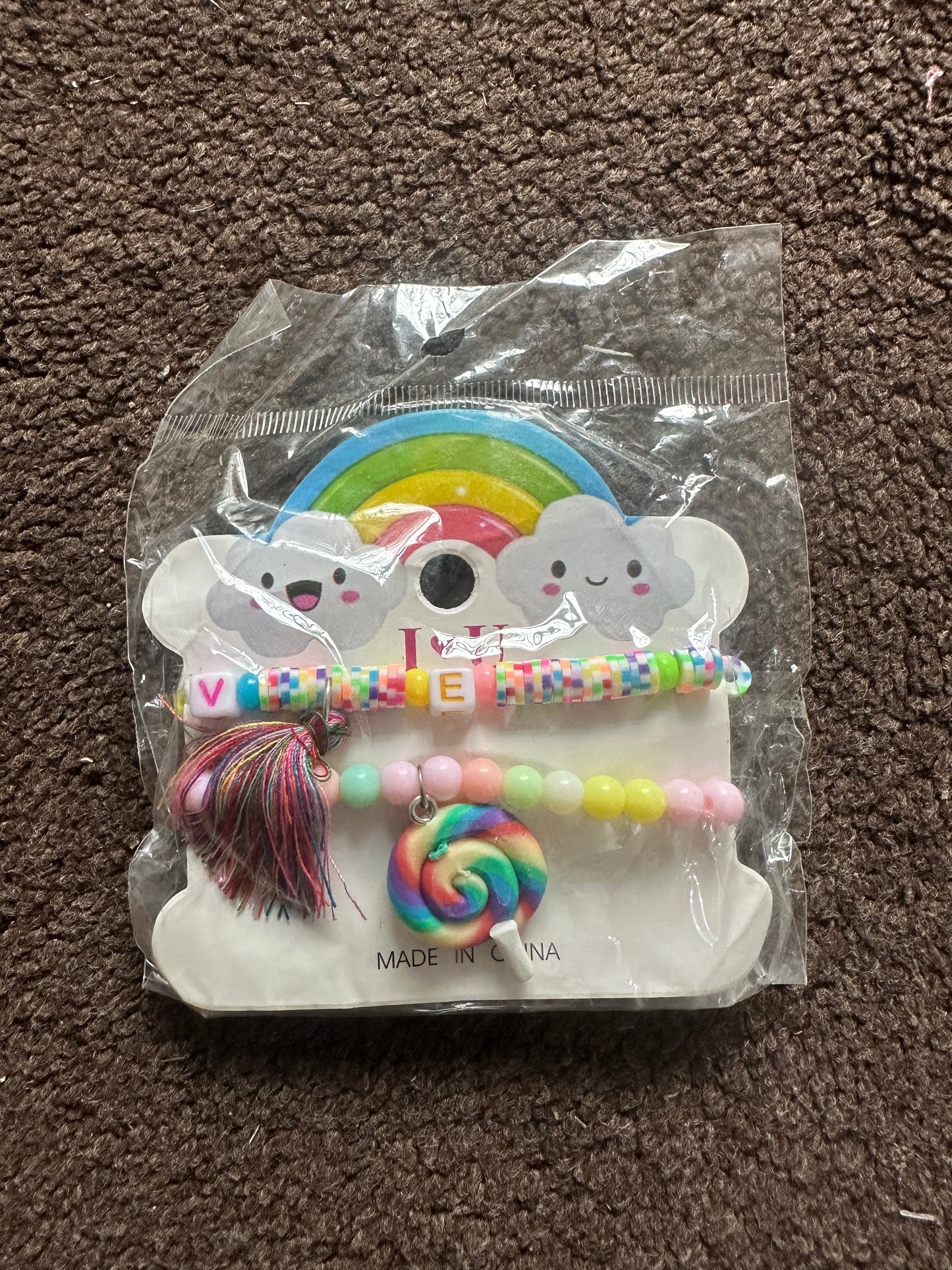 Pack of 3 bracelets with charm