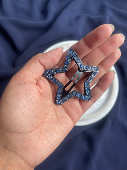 SHEIN Large Rhinestone STAR Snapclips🔥