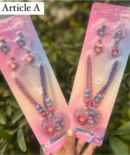 Onix Funky Necklace and Earstuds Pack