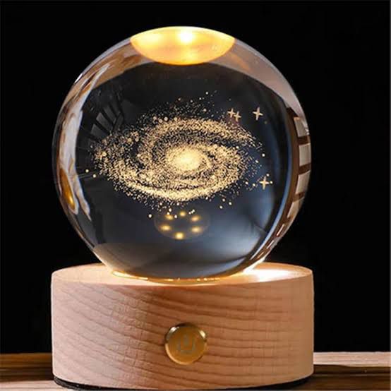 Galaxy Crystal Ball 🔮 Night Lamp🔥