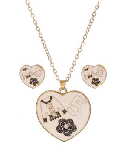 SHEIN Heart Jewellery Set🔥