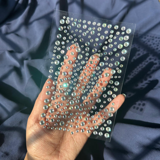 Stickon Rhinestones Irridiscent