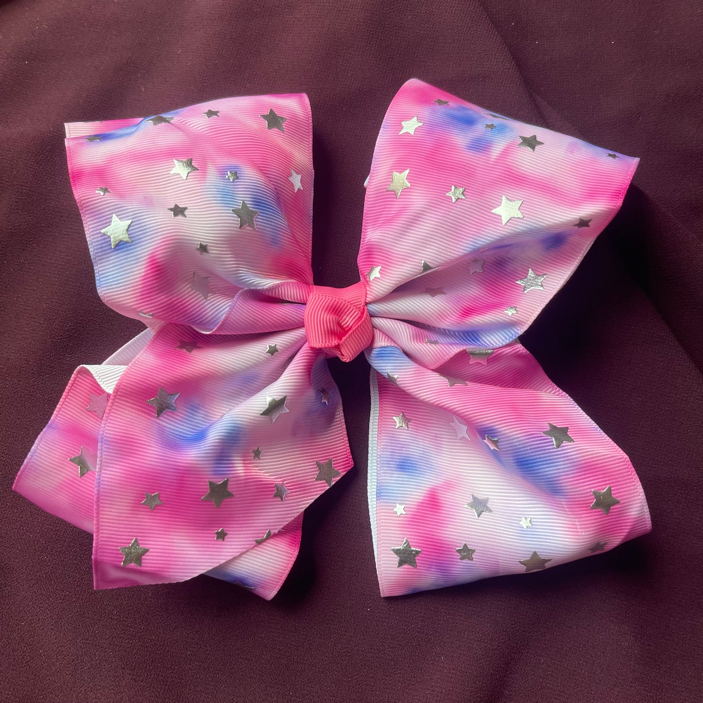 Star Foil Printed Galaxy Bow