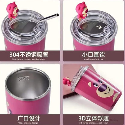 Disney LOTSO, Mickey Mouse Steel Tumbler with Lid🔥 500ml