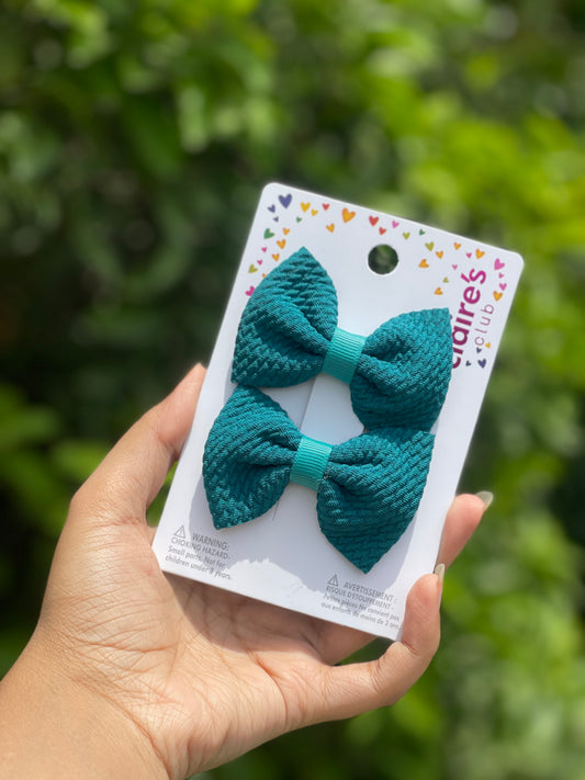 Waffle Knit bow pairs