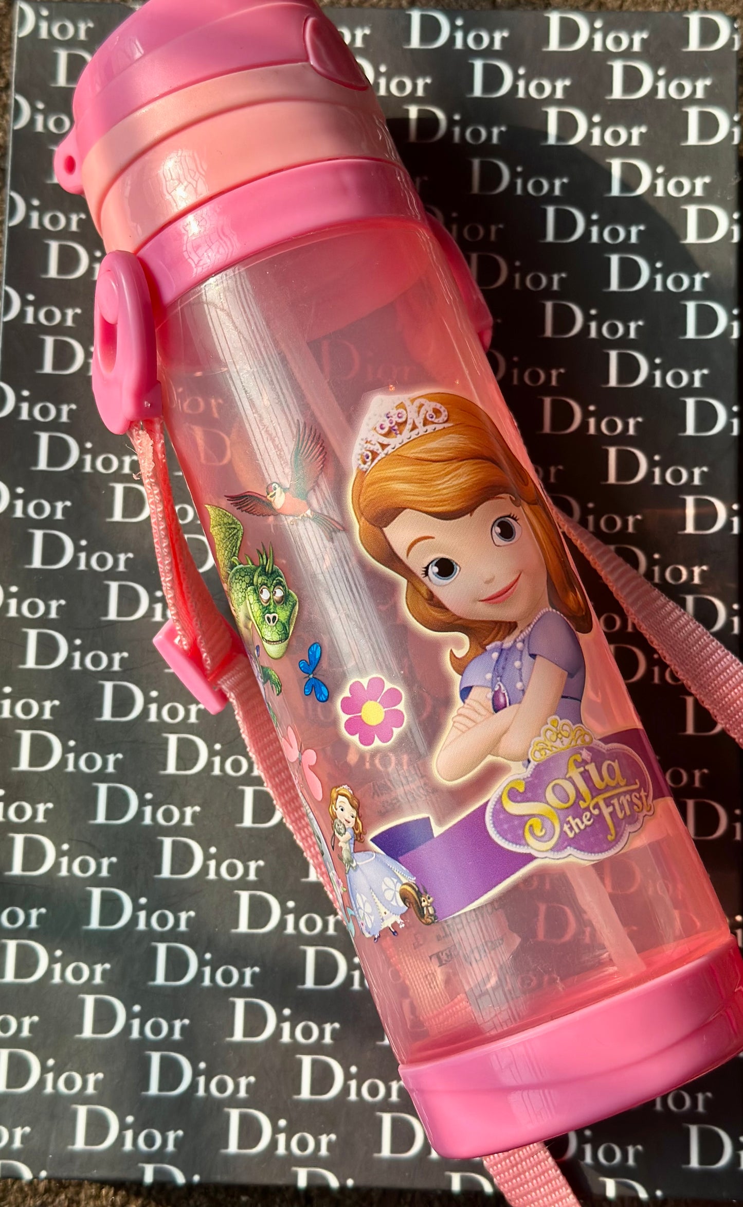 SOPHIA Plastic Water Bottle With Strap🔥