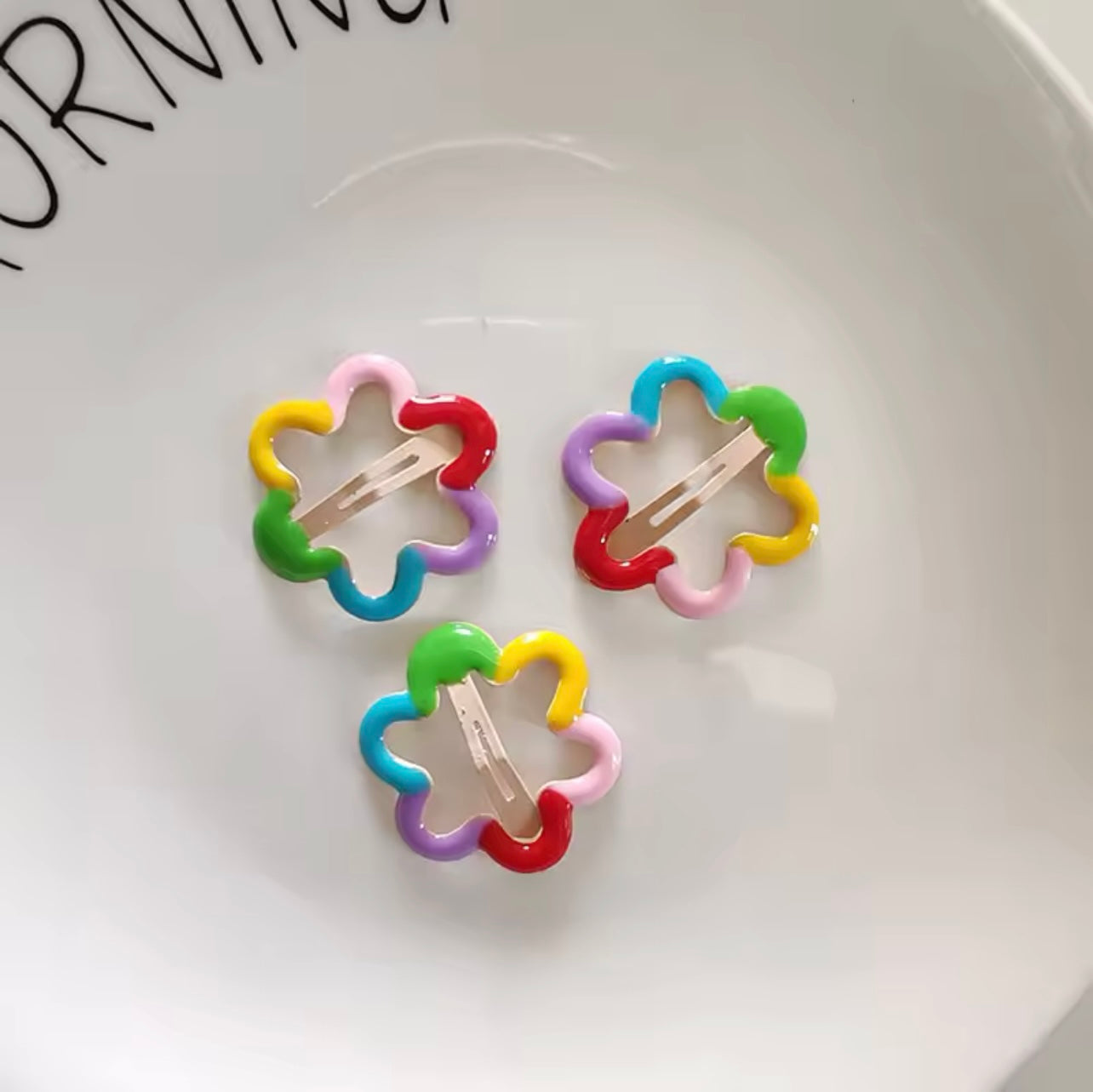 Rainbow Flower Snapclips Pack🔥
