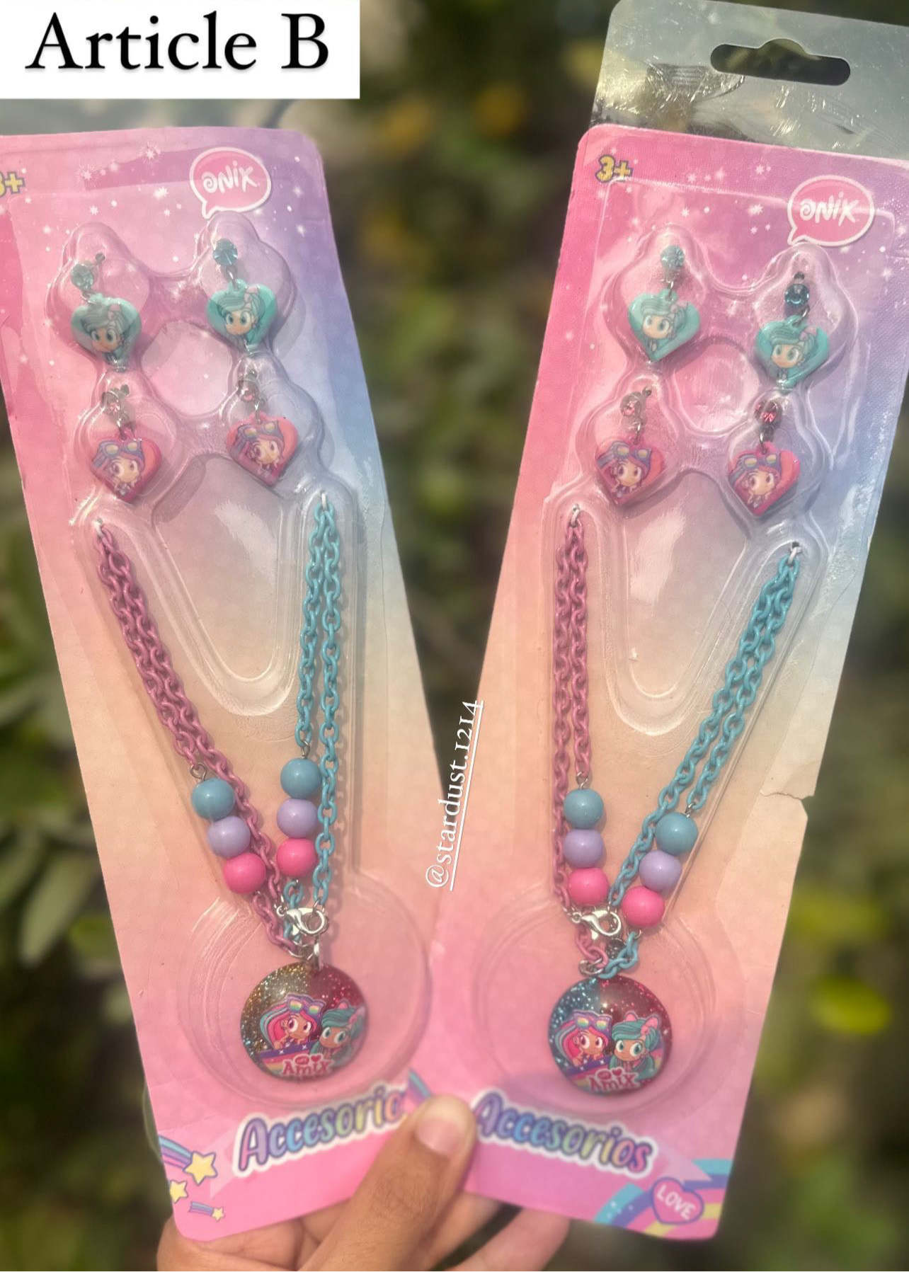 Onix Funky Necklace and Earstuds Pack