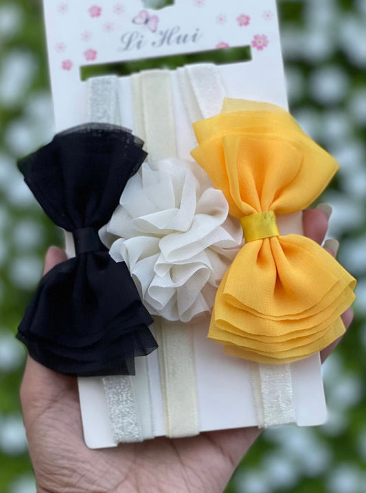 Pack of 3 Soft Headbands