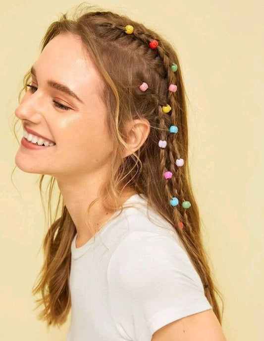 Clipon Hair Beads Pouch