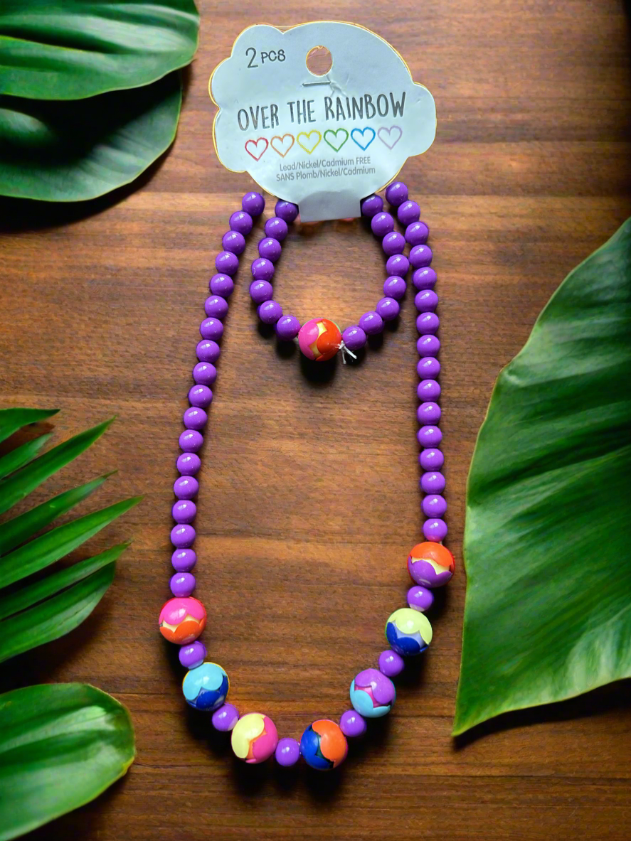 Sweet Flower Beaded Vivid Necklace and Bracelets Duo🔥