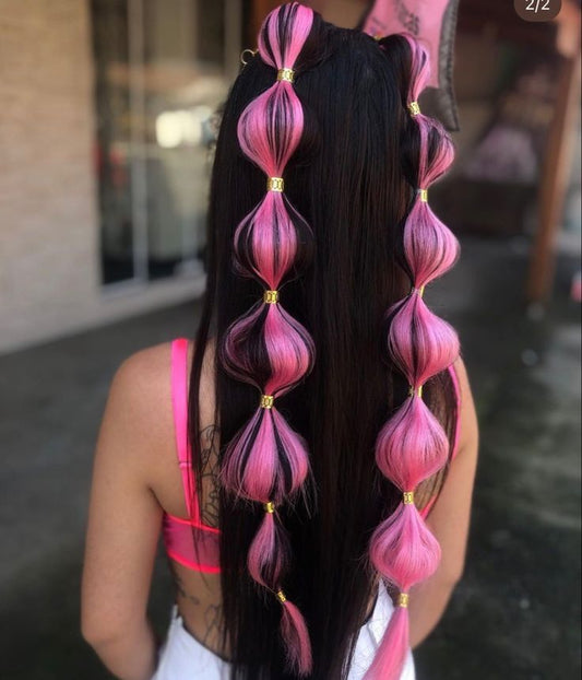 Bubble Braid Extension Hairtie Pairs🔥
