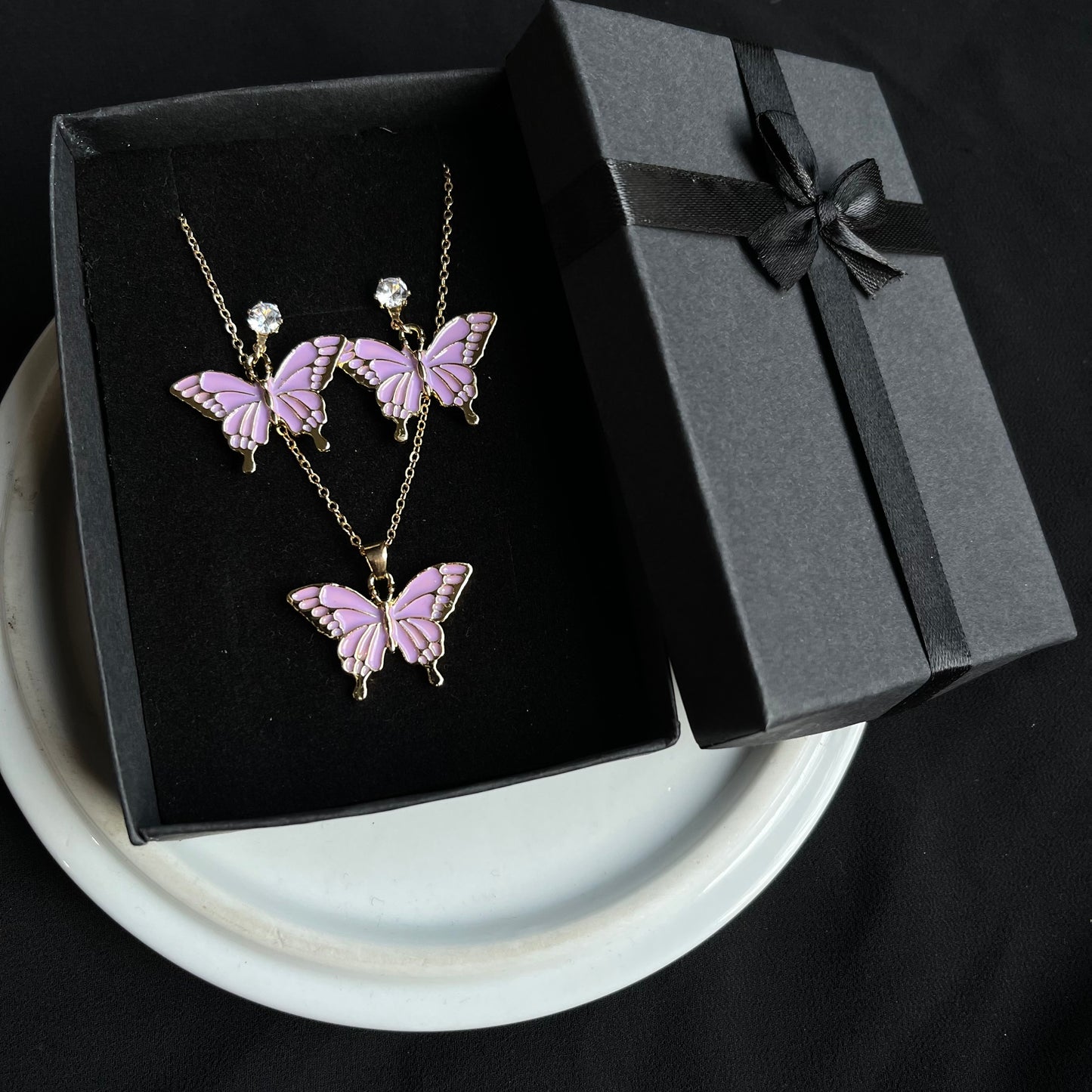 Kids Necklace and Earstuds Set🔥