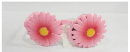 Pink daisy flap sunnies