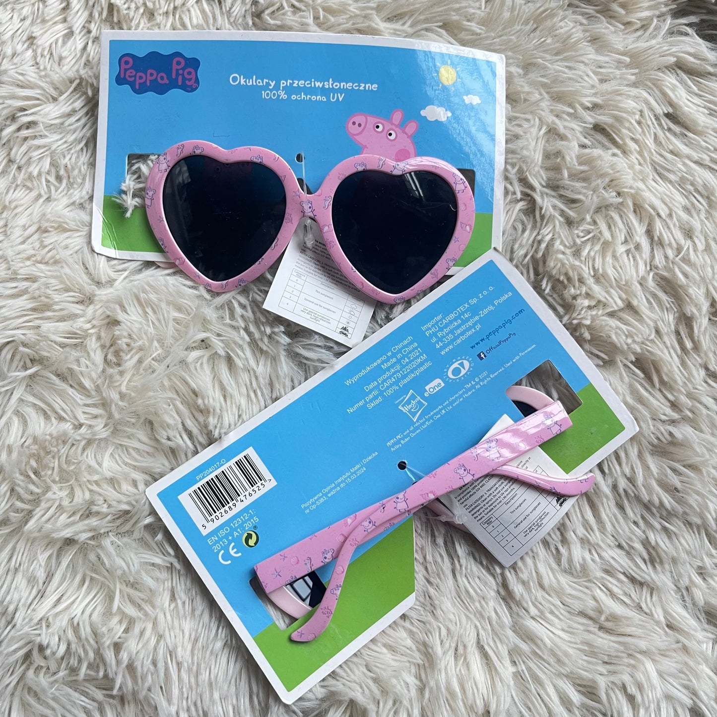 Pink Heart Peppa Pig Sunnies
