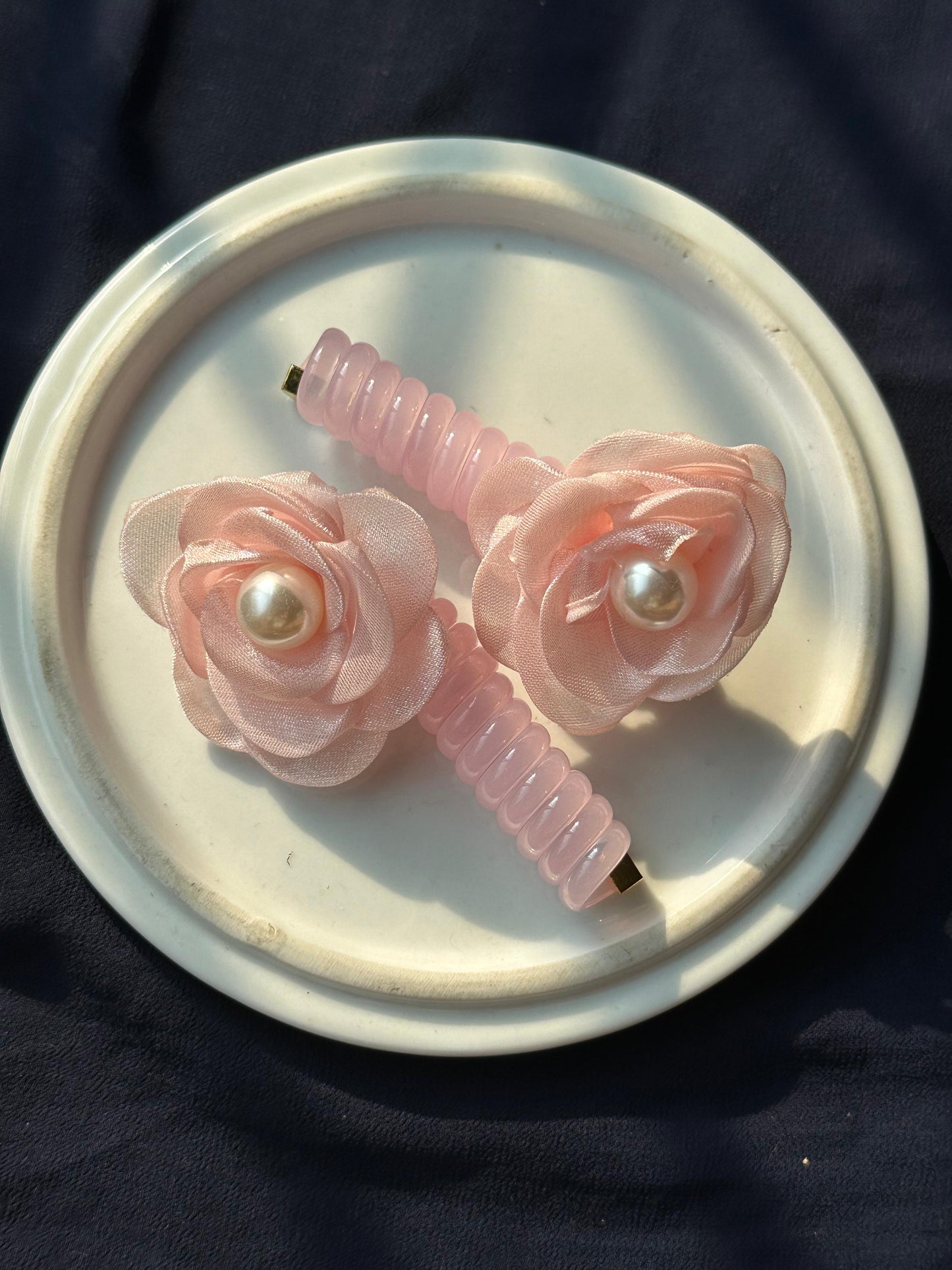 Organza Pearl Flower Hairstyling Spring Pairs🔥