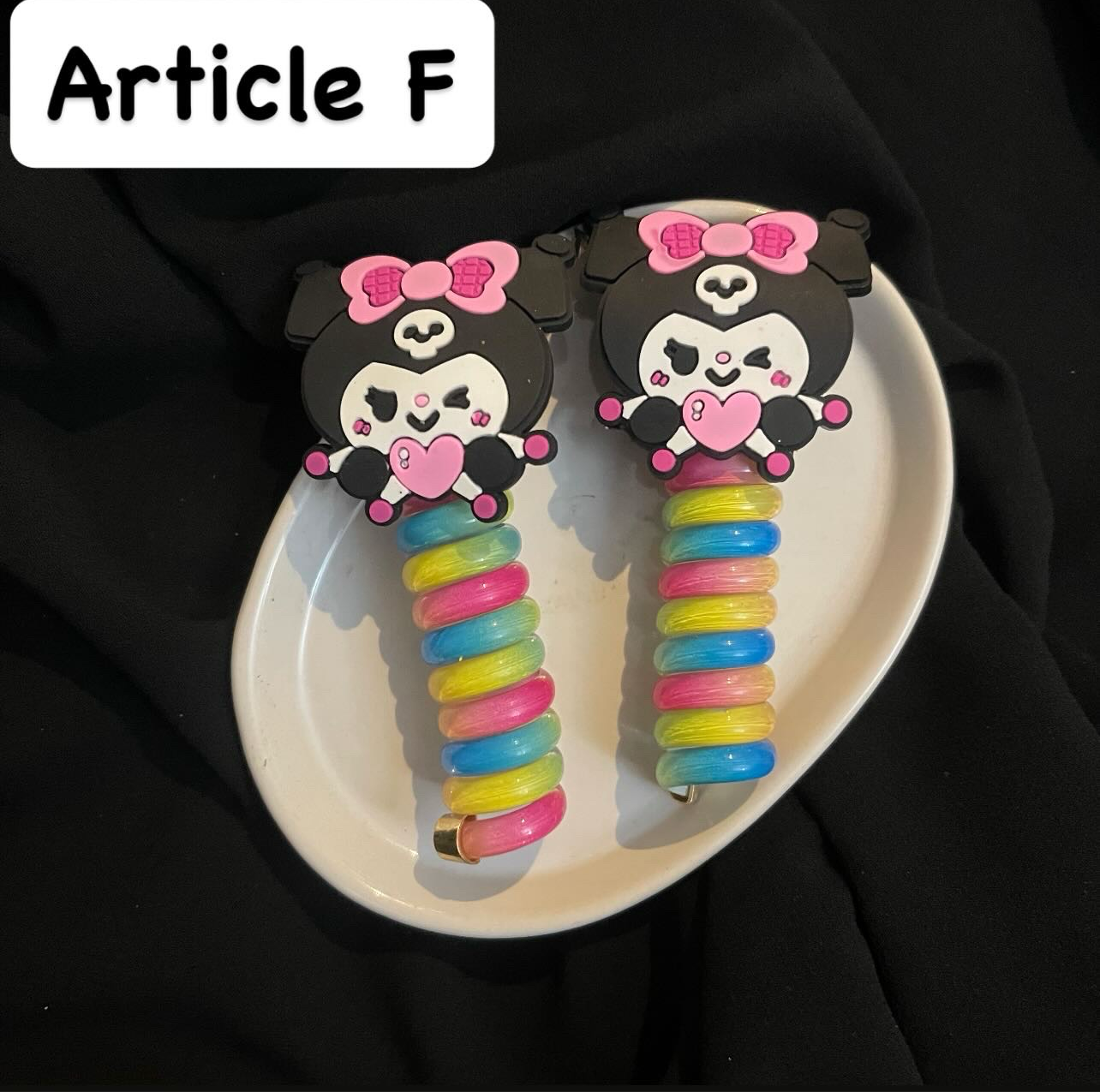 Kawaii character spring tie pairs
