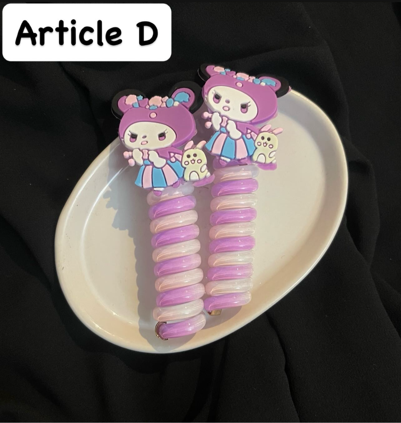 Kawaii character spring tie pairs