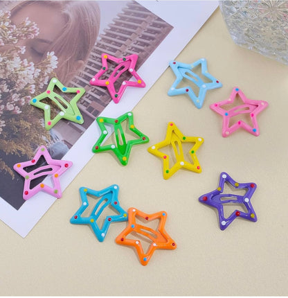 Enamel Star Snapclips Random Colours Pack🔥