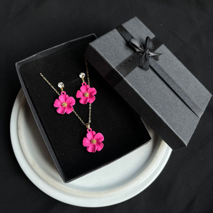 Kids Necklace and Earstuds Set🔥