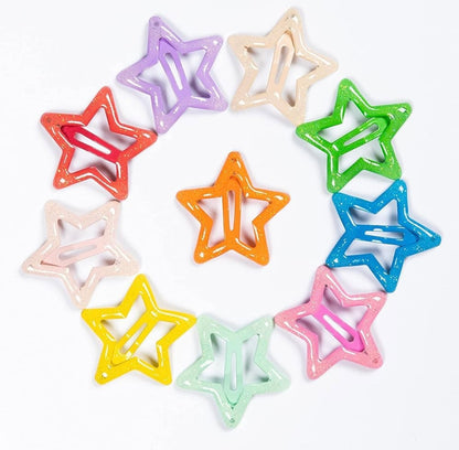 Enamel Star Snapclips Random Colours Pack🔥