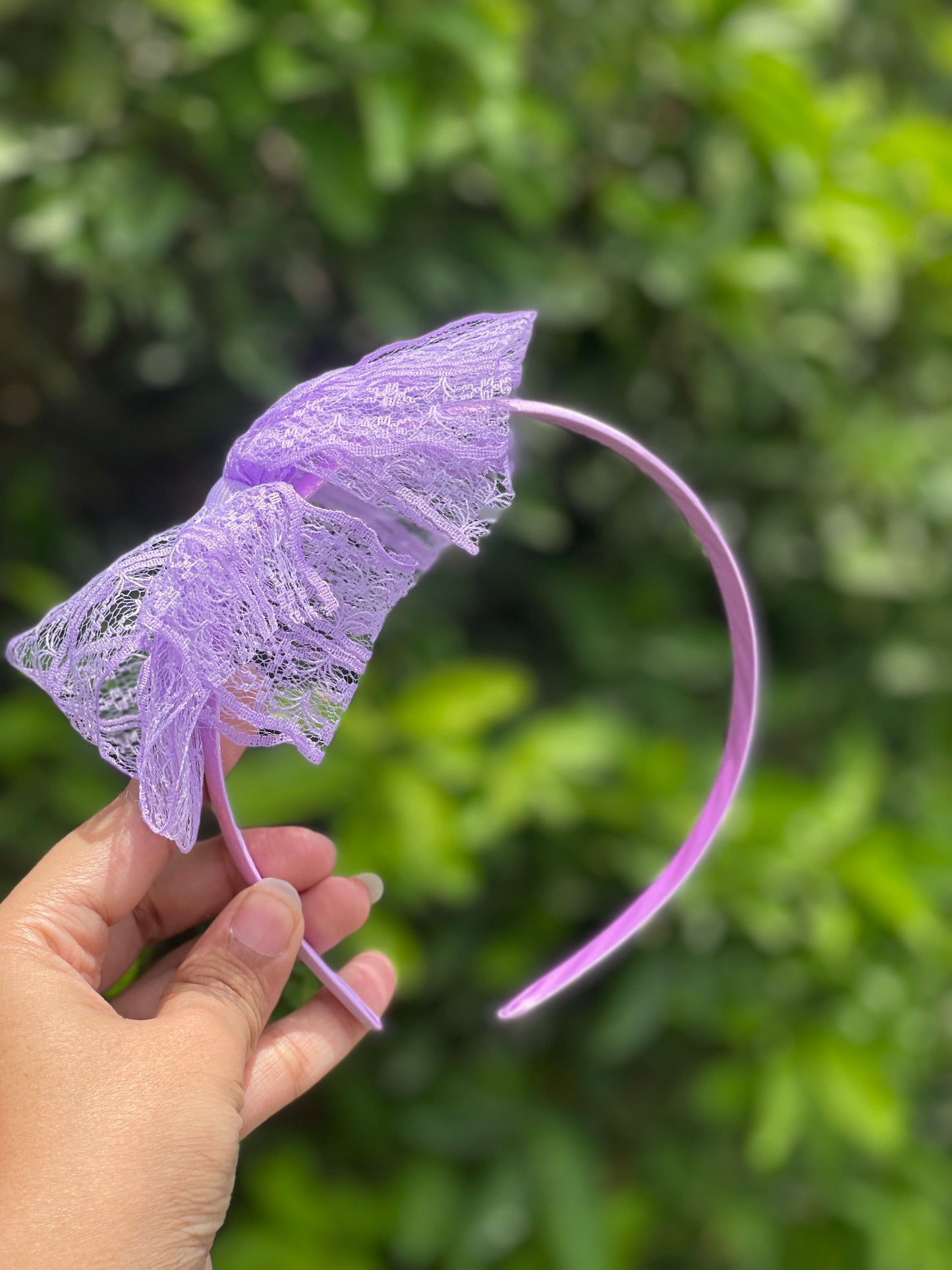 Lace bow headbands