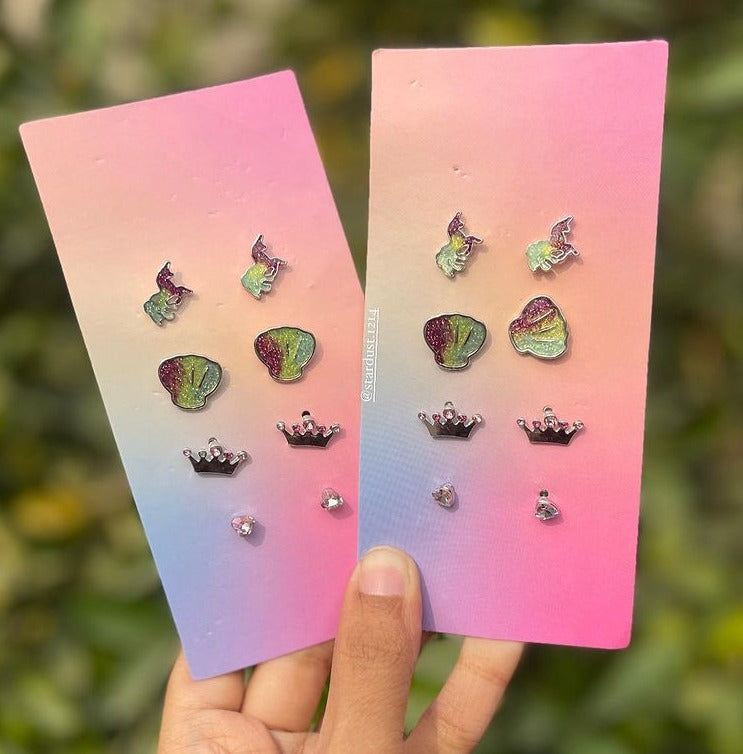 Stardust.'s Glittered Metallic Earstuds