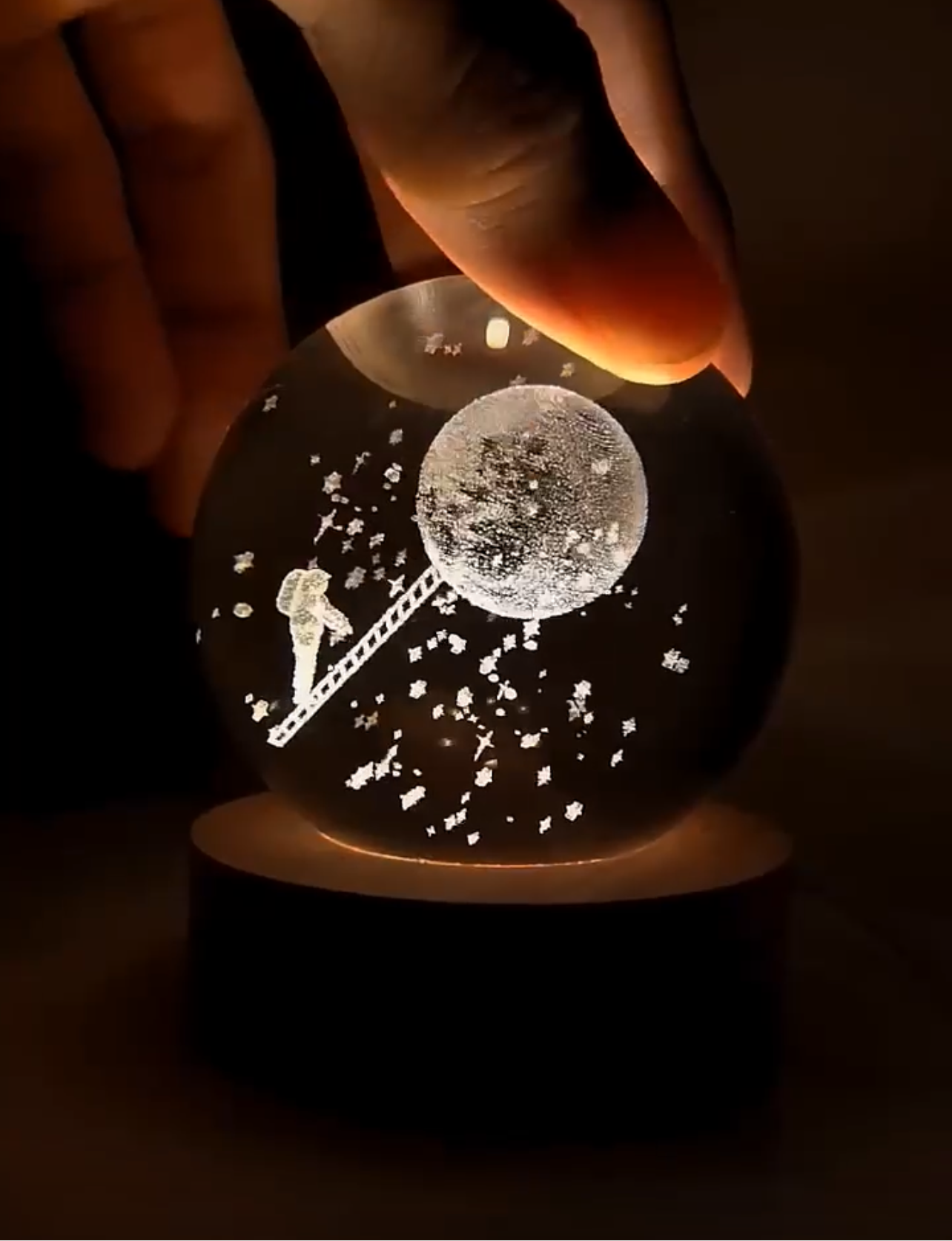 Galaxy Crystal Ball 🔮 Night Lamp🔥