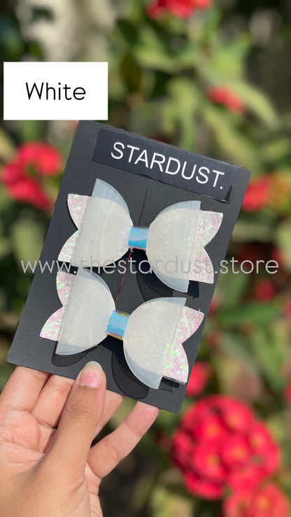 Glittered & Holographic Formal Bow Pairs