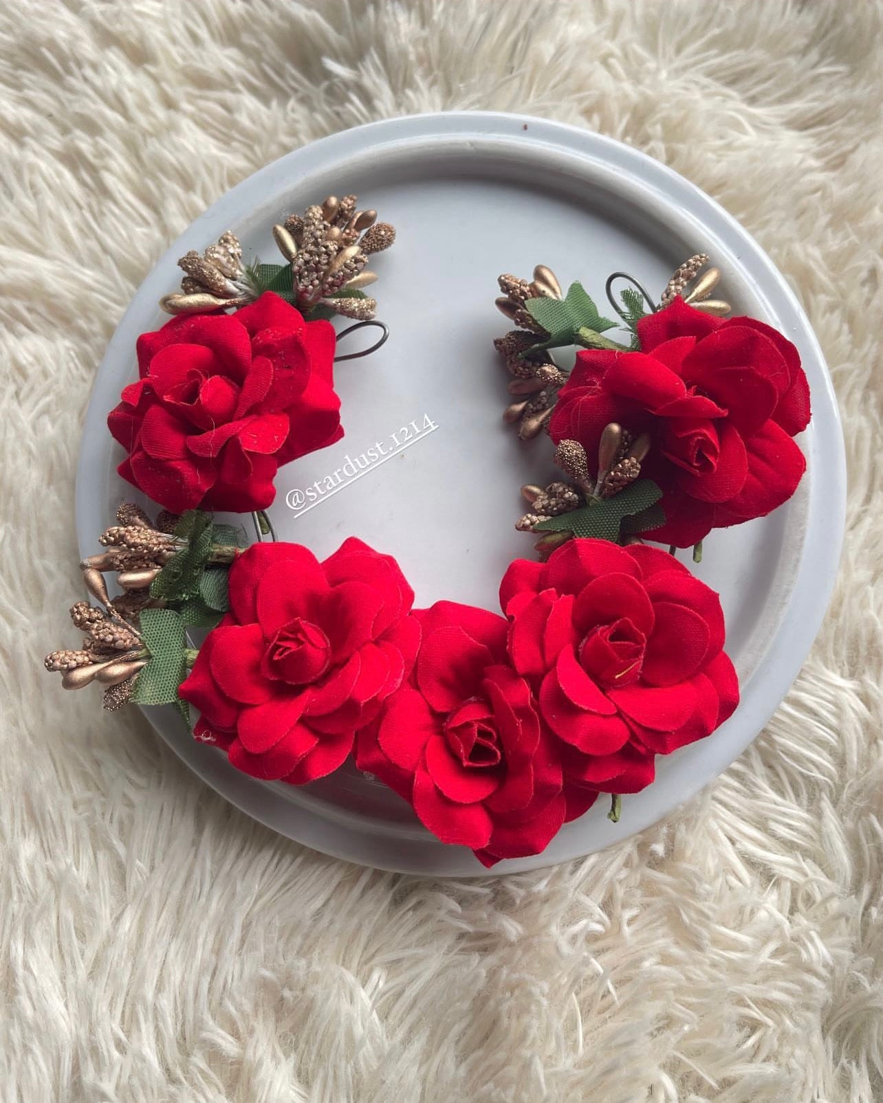 Red Rose Headpiece