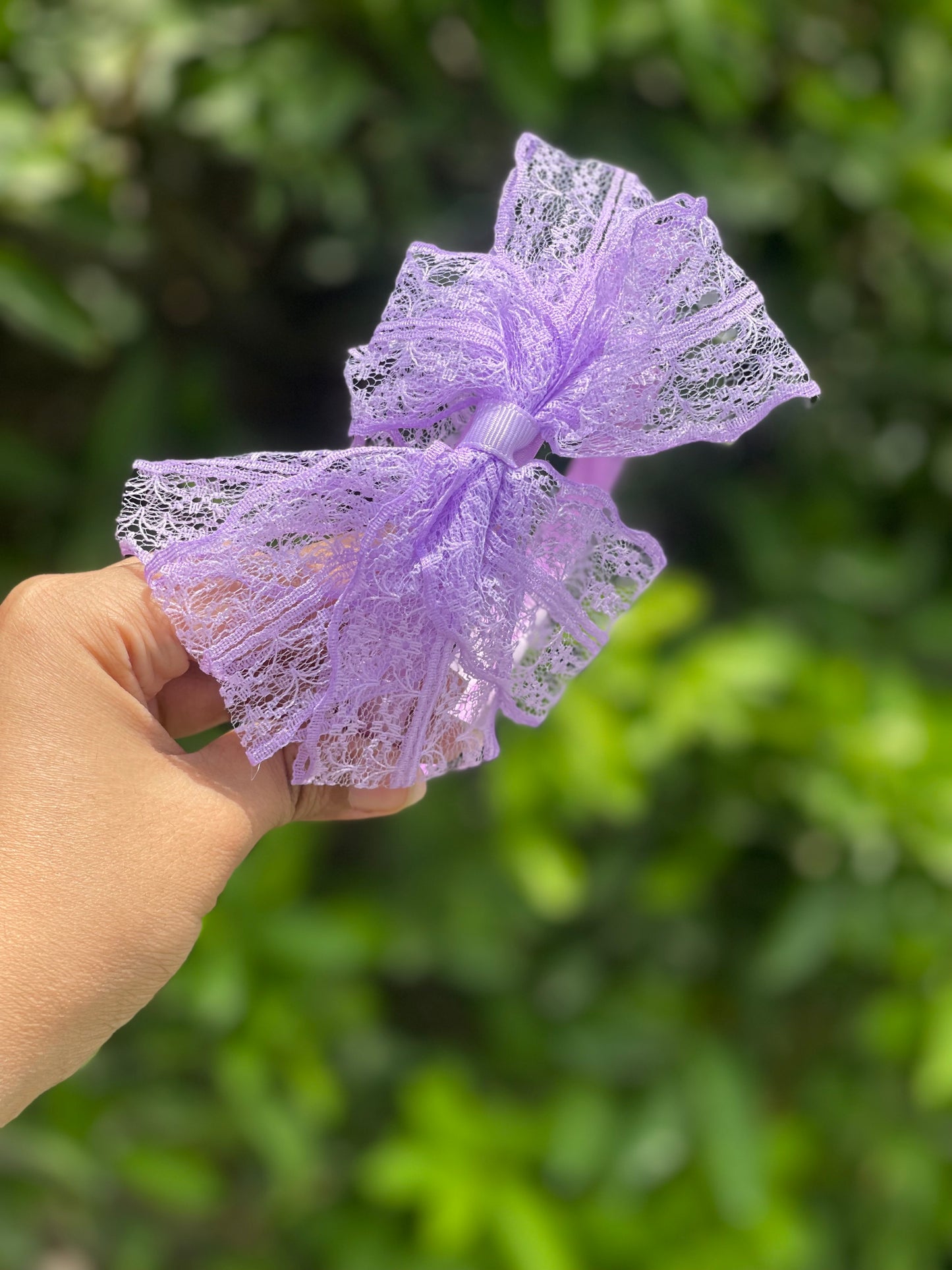 Lace bow headbands