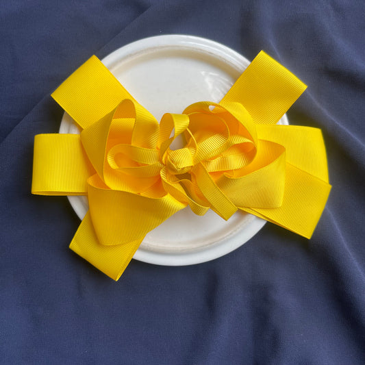 Yellow sunshine bow 8 inches