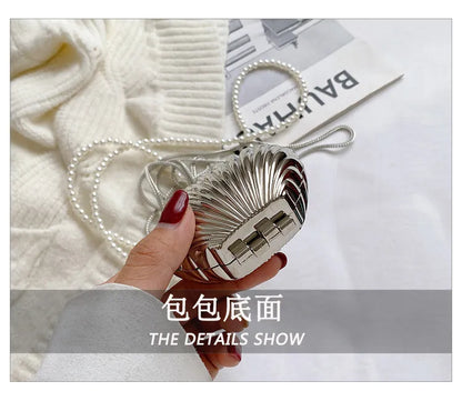 Mini Metallic Seashell Bag (with advance payment only)