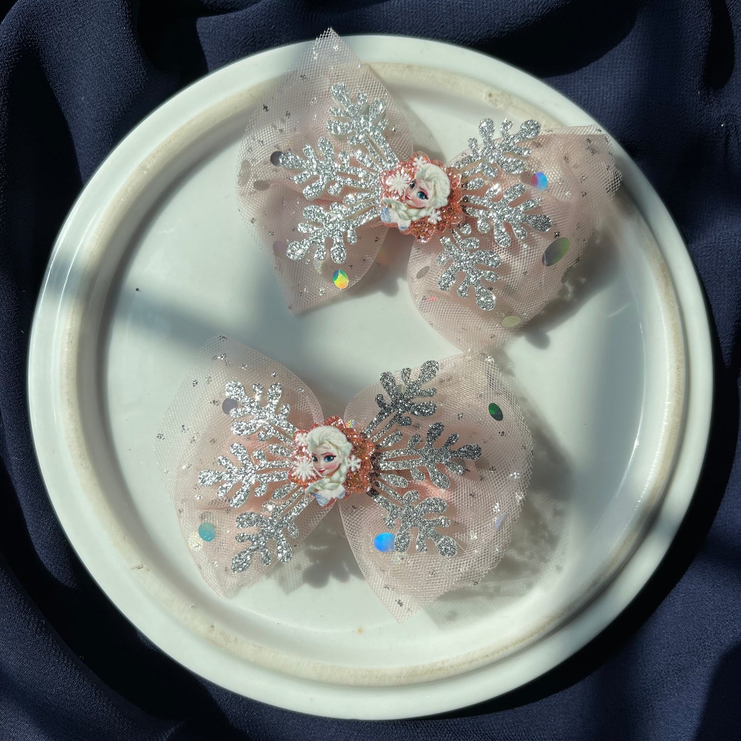 Gittered Snowflake❄️Formal ELSA Bow Pairs🔥