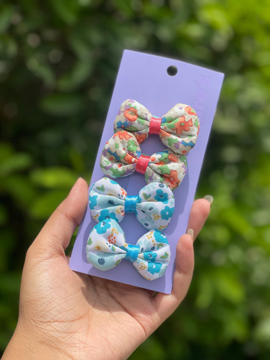 Pack of 4 floral bows