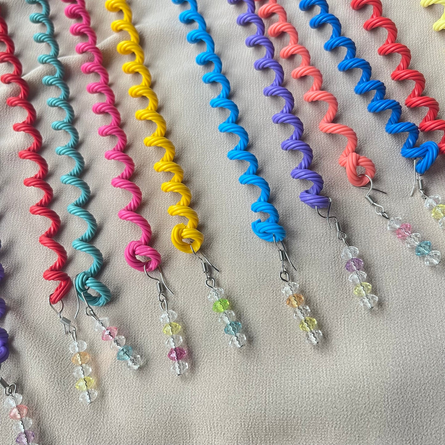 Solid Coloured Long Character Spirals🔥