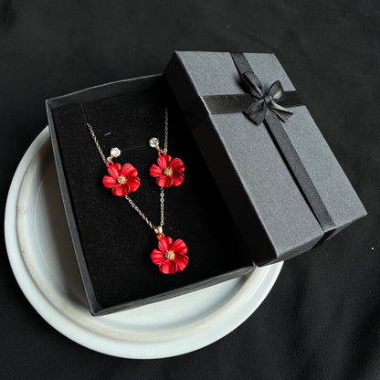 Kids Necklace and Earstuds Set🔥