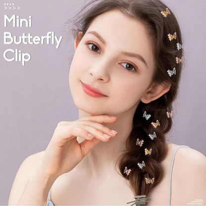 Gold Metallic Delicate Butterfly Mini Styling Claws