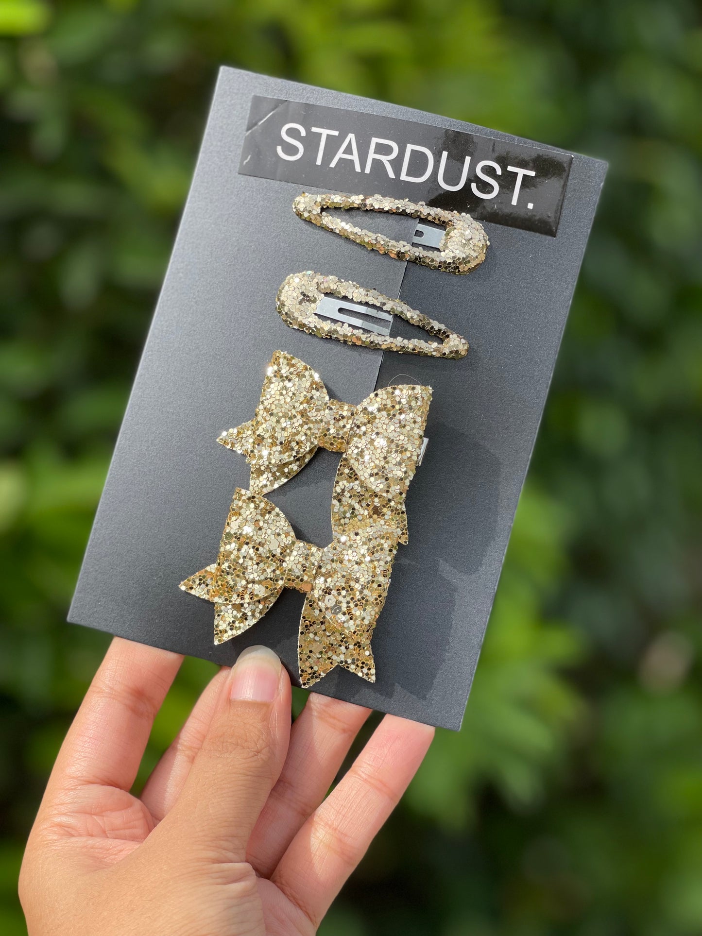 Glittery Bows&Snapclips set