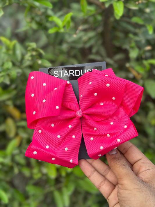 Pearl studded Large bow