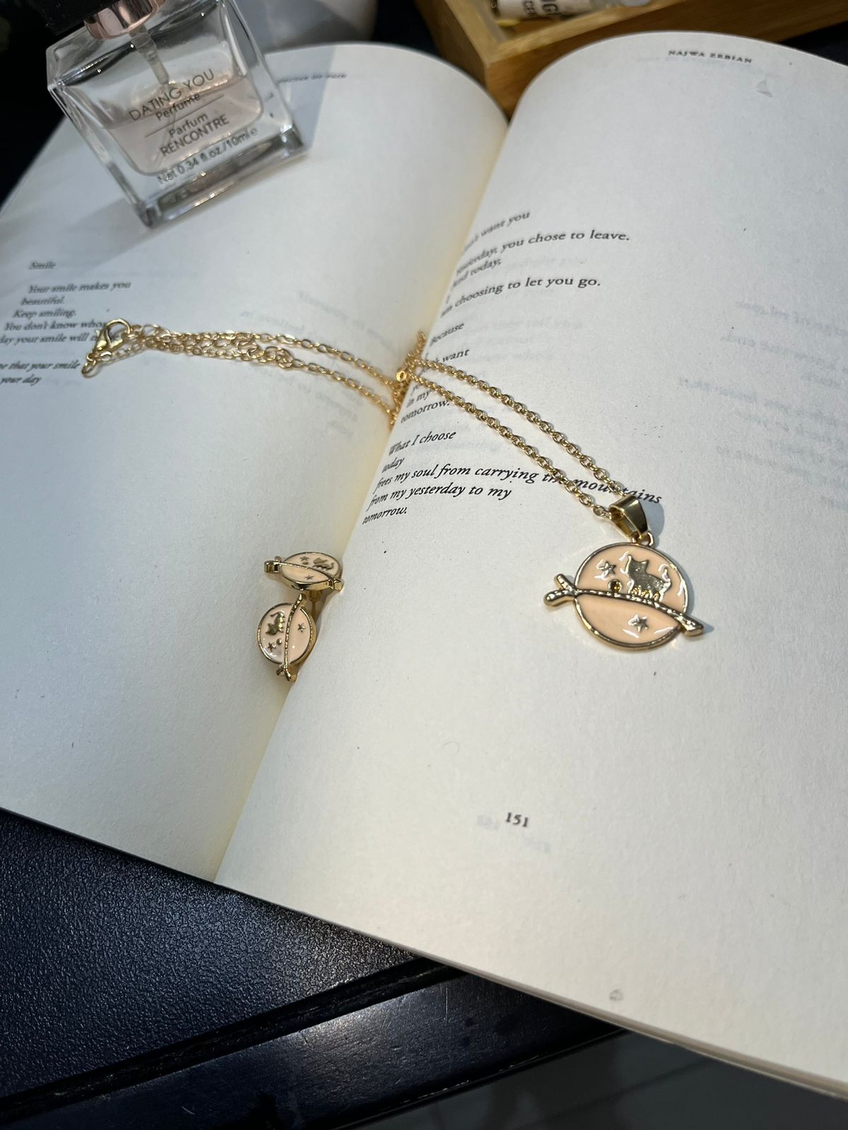 Gold-plated Cat Jewellery Set