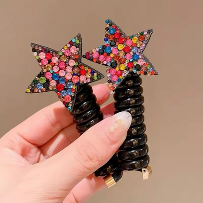 Rhinestone Star Styling Hair Springs🔥