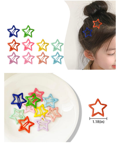 Enamel Star Snapclips Random Colours Pack🔥