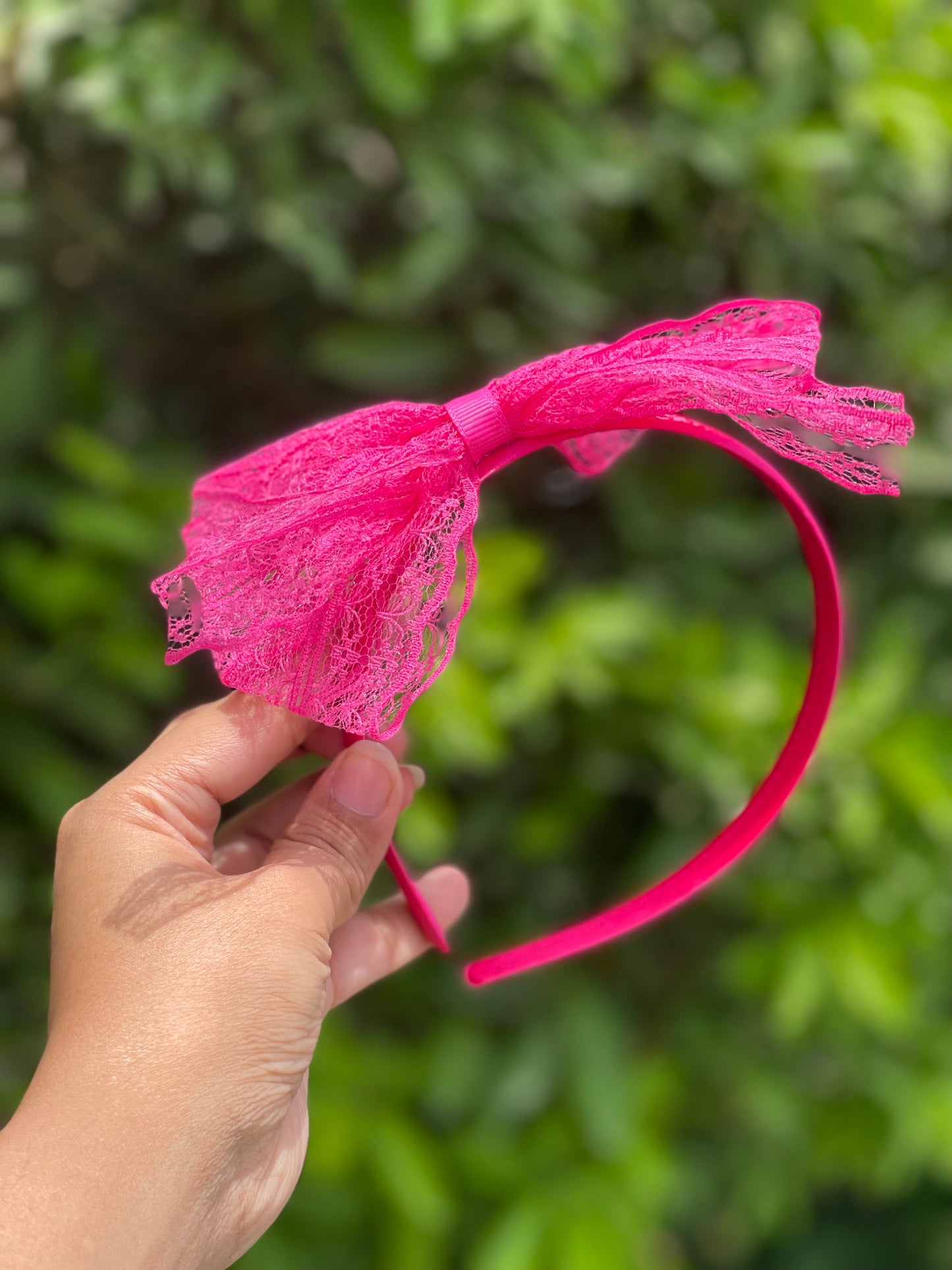 Lace bow headbands